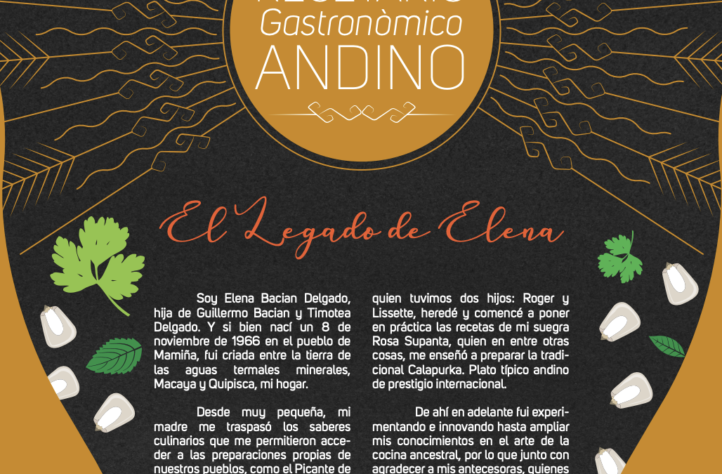 Recetario gastronómico andino